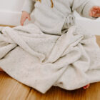 organic cotton knit baby blanket speckle plush for custom baby knitwear OEM ODM supplier