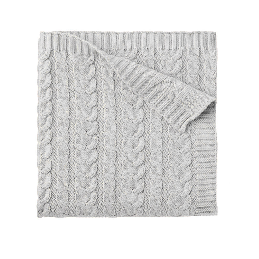 cotton checkered knit baby blanket plaid winter for custom baby knitwear OEM ODM supplier