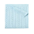 cotton checkered knit baby blanket plaid winter for custom baby knitwear OEM ODM supplier