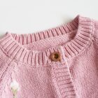 Hand Knit Flower Kids Girls Sweater Pullover custom baby knitwear OEM ODM supplier