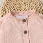 Logo Hand Knit Flower Kids Sweater Pullover custom baby knitwear OEM ODM supplier