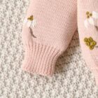 Logo Hand Knit Flower Kids Sweater Pullover custom baby knitwear OEM ODM supplier