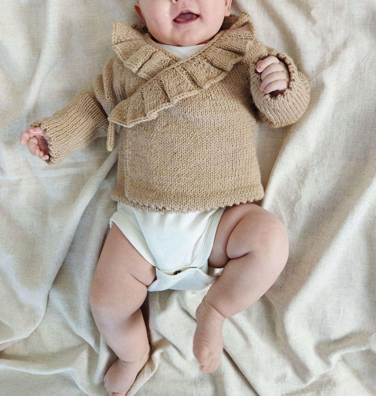 Winter Newborn Knit Romper Jumpsuit with Logo custom baby knitwear OEM ODM supplier